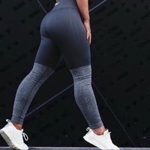 Gymshark two tone seamless leggings black marl see photos for measuremen…
